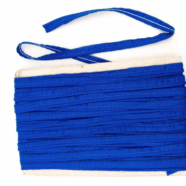 3 Yards, 5mm Flanged Insertion Piping on 10mm Band, Royal Blue Fabric Trim